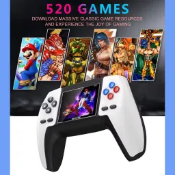 WRADER P5 Classic Video Game Console with AV Cable for TV, Multiplayer Game Support with Classic Game like Contra Series, Super Mario Series, Angry Bird Adventure Battle image 2