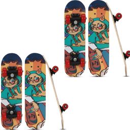 Cat Girl Kids Skateboard | Skate Board For Boys & Girls | Skateboards For Kids 5 inch x 17 inch Skateboard-image-41