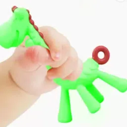 Baby Giraffe Teether Toy BPA-Free Silicone Textured Infant Teething Soother-23