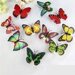 4.7 inch 3D Butterfly Wall Stickers Decorations for Home Non-Reusable Sticker-image-14