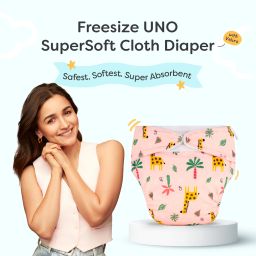 superbottoms Freesize UNO SuperSoft Cloth Diaper with Velcro | Reusable & Adjustable | 3M–3Y image 2
