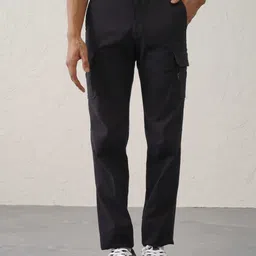 Minus One Men Mid-Rise Regular Fit Cargos Trousers-image-71