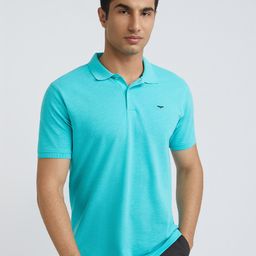 Park Avenue Solid Slim Fit Polo Collar T-shirt-image-46