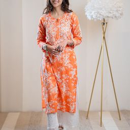 House of Chikankari Chikankari Printed Kurta-picture-43