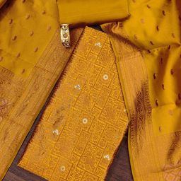 MANVAA Embellished Unstitched Dress Material-picture-39