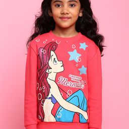 BONKIDS Girls Coral Printed Cotton Sweatshirt-image-11