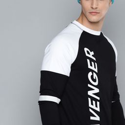 Kook N Keech Marvel Men Black & White Avengers Print Sweatshirt-image-59
