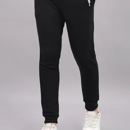 DOMIN8 Men Mid Rise Track Pants With Zipper Pockets-13