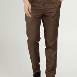 Muffynn Men Relaxed Mid-Rise Cotton Formal Trousers-image-94