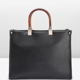 Mast & Harbour Structured Self Striped Handheld Bag image 4
