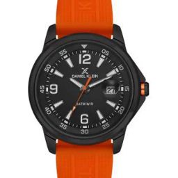 Daniel Klein Black Dial Analog Watch With Silicon Band - DK.1.13910-4-42