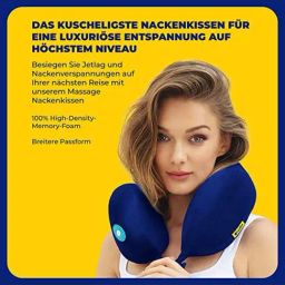 Travel Blue Navy Memory Foam Massage Neck Pillow-16