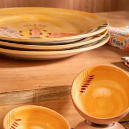 Arakta Hand Painted Ceramic Katori - Set Of 4-24