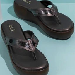 Inc.5 Women's Pewter Thong Wedges-image-84