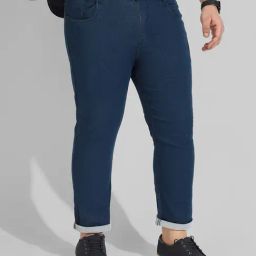Instafab Plus Blue Regular fit Plus Size Jeans-image-22