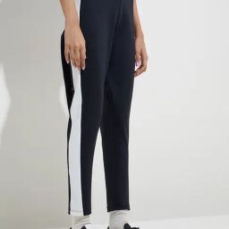 Studiofit by Westside Black Panel-Detailed High-Rise Track Pants-picture-39