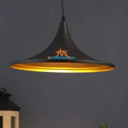 DecorativeRay Black Aluminium Hanging Light - Set of 1-image-21