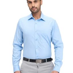 Raymond Blue Slim Fit Shirt-image-95