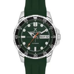 Daniel Klein Green Dial Analog Watch With Silicon Band - DK.1.13911-4-44