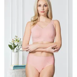 Van Heusen Pink Non Wired Non Padded Minimizer Bra-picture-39