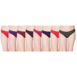 Dollar Missy Multicolor Cotton Bikini Panty (Pack  of 8)-10