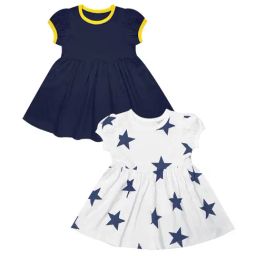A.T.U.N. Navy & White Printed Dress (Pack Of 2)-picture-37