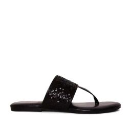 Aurelia Women's Zrory Black T-Strap Sandals-image-56