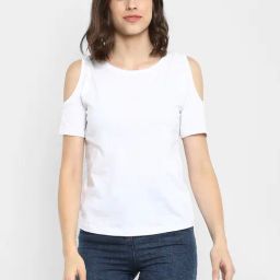 Appulse White Cotton Slim Fit Top-image-47