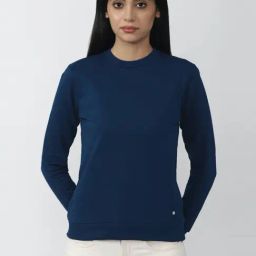 Van Heusen Navy Cotton Sweatshirt-image-31