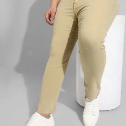 Instafab Plus Beige Regular fit Plus Size Jeans-picture-20