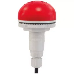 RS PRO Red Sounder Beacon 12 V ac/dc 24 V ac/dc IP65 Panel Mount, 2222440-42