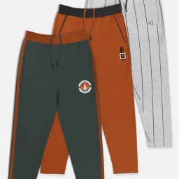 HELLCAT Multicolor Solid Trackpants (Pack Of 3)-picture-31