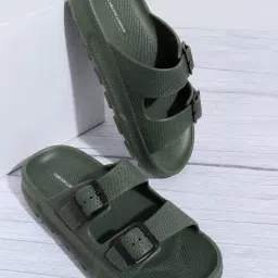 Carlton London Men's Green Casual Sandals-image-31