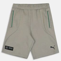 Puma Kids Mercedes AMG Petronas Grey Cotton Logo Shorts-image-22
