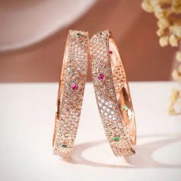 Priyaasi Classic Rose Gold Brass Bangle-25