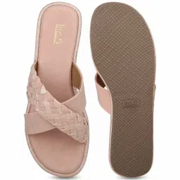 Inc.5 Women's Peach Cross Strap Sandals image 4