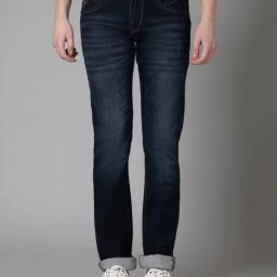 Cantabil Carbon Blue Regular Fit Jeans-picture-6