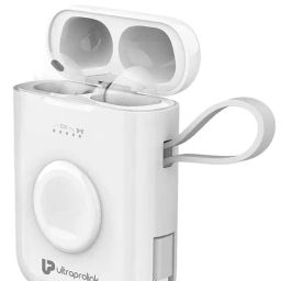 ULTRAPROLINK UM1171WHT Juice-Up QuadPod 4-in-1 PowerBank for iPhone,Pods Pro,iWatch (5200mAh/15W)-39