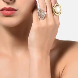 Zaveri Pearls Set of 2 Contemporary Finger Rings-ZPFK17687-image-66