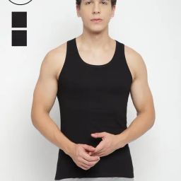 La Intimo Black Gym Vest (Pack of 3)-picture-11