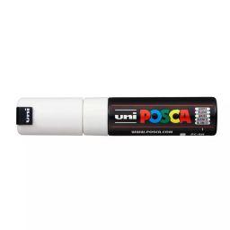 Uni Posca PC-8K 8 mm Broad Tip White Ink Paint Marker (Pack of 6 Pcs)-11