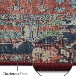 Obsessions Rust & Blue Classical Carpet - Medium image 5