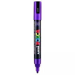 Uni Posca PC-5M 1.8-2.5 mm Medium Tip Violet Ink Water Based Paint Marker (Pack of 6 Pcs)-42
