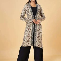 Rangmanch by Pantaloons Beige Printed Cape-picture-16
