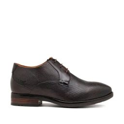 Ruosh Men's Dark Brown Derby Shoes-picture-27