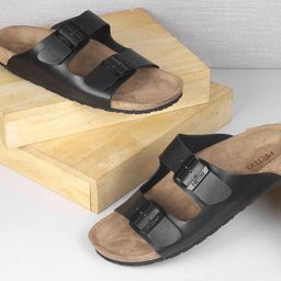 Metro Comfort Heel Sandals with Buckles-25