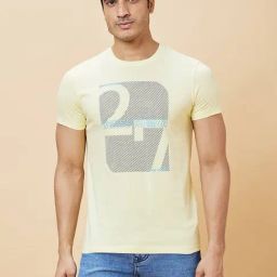 Being Human Yellow Regular Fit Printed T-Shirt-picture-19