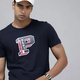 U.S. Polo Assn. Denim Co. Brand Logo Printed Pure Cotton Slim Fit T-shirt-image-58