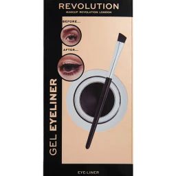 Makeup Revolution Gel Eyeliner with Brush Black - 3 gm-26