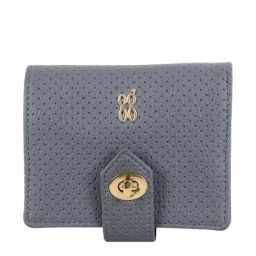 Baggit Vintage Blue Textured Bi-Fold Wallet for Women-image-46